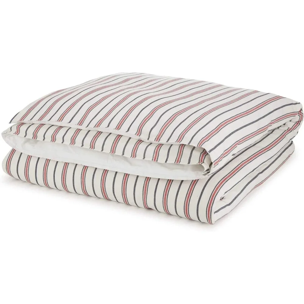 New Southern Tide Twin Ivory red blue Stripe Comforter Set Sh232 Nautical Beach